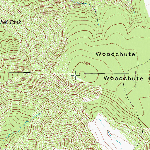 Topographic Map of Woodchute Mountain, AZ