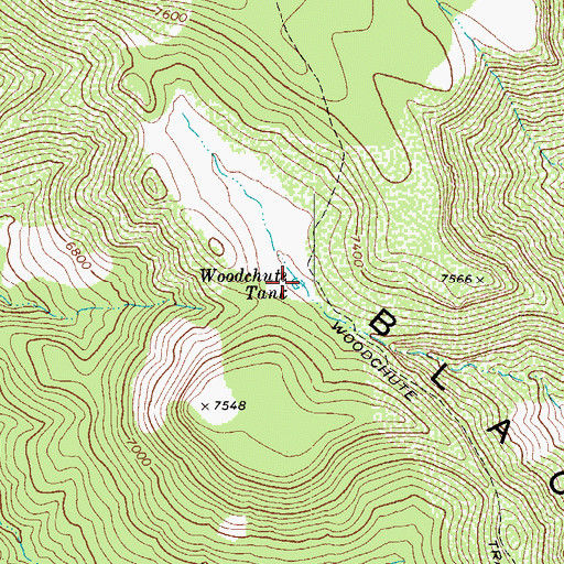 Topographic Map of Woodchute Tank, AZ