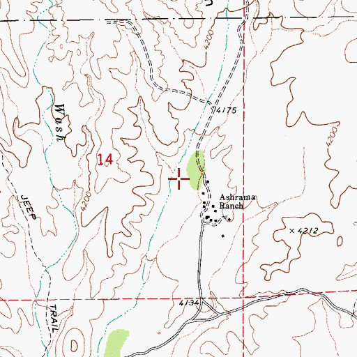 Topographic Map of Cumaro Canyon, AZ