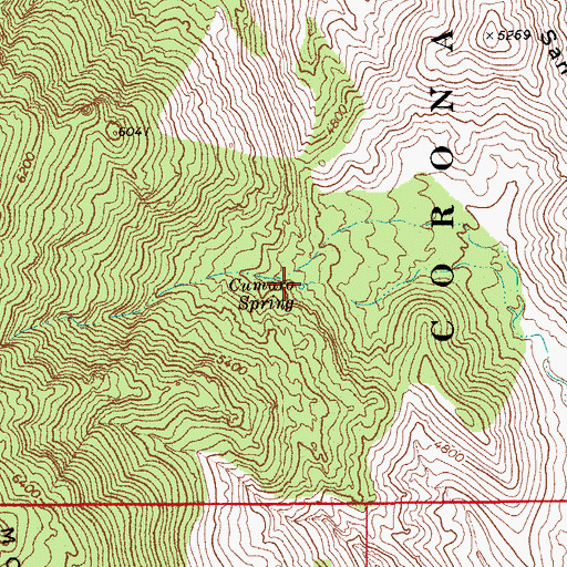 Topographic Map of Cumaro Spring, AZ