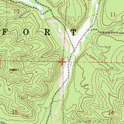 Topographic Map of Yellowstone Canyon, AZ