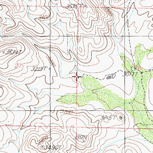 Topographic Map of Yolo Cabin, AZ