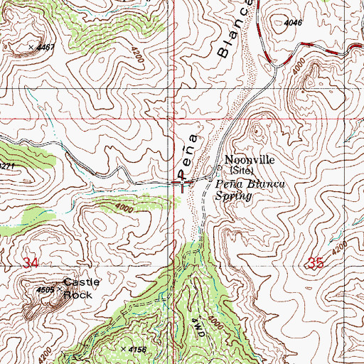 Topographic Map of Alamo Canyon, AZ