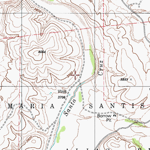 Topographic Map of Anguis House (historical), AZ