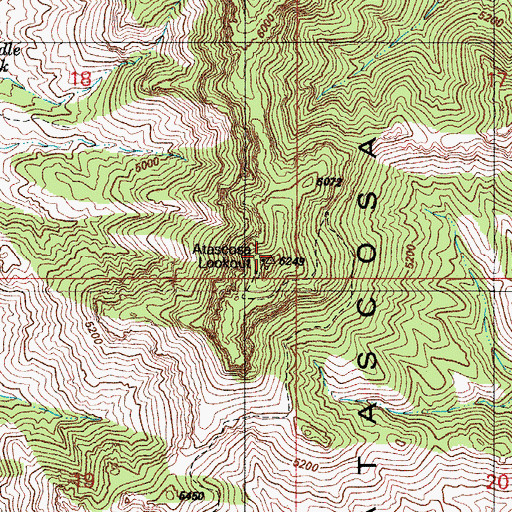 Topographic Map of Atascosa Lookout Number One Hundred, AZ
