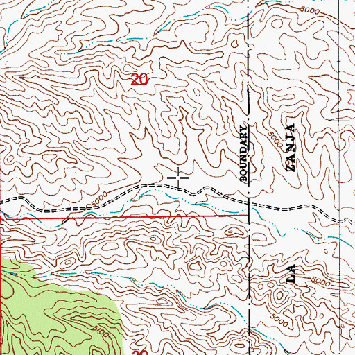 Topographic Map of Bennett Tank, AZ