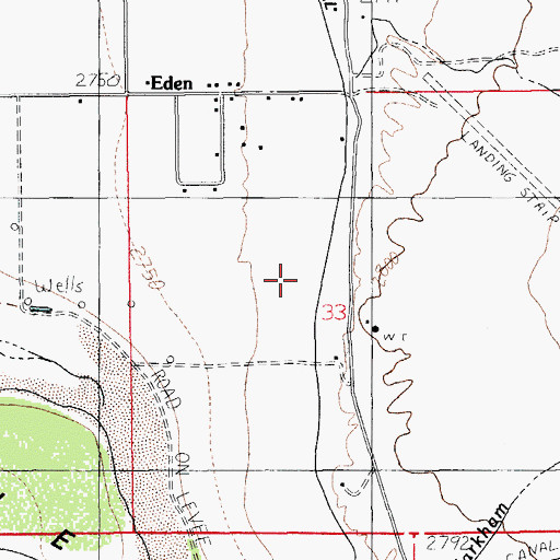 Topographic Map of Curtis Canal, AZ