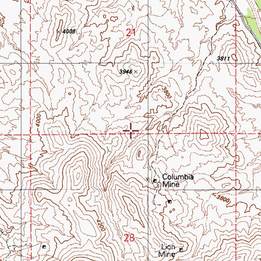 Topographic Map of Calabasas Private Land Grant (historical), AZ