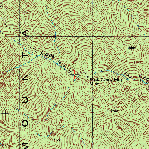 Topographic Map of Cave Canyon Trail One Hundred Forty-Seven, AZ