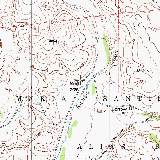 Topographic Map of Correllos House (historical), AZ