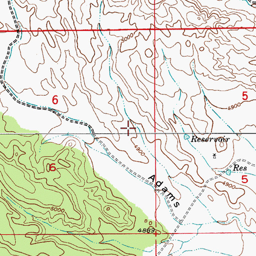 Topographic Map of East Two Tank, AZ