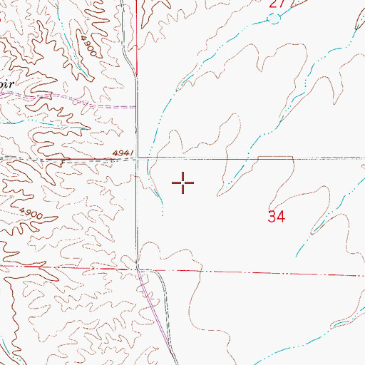 Topographic Map of Elgin Elementary School, AZ