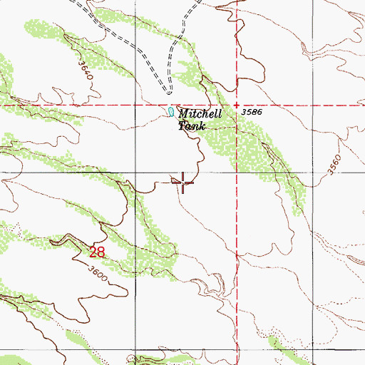 Topographic Map of Elgin School, AZ