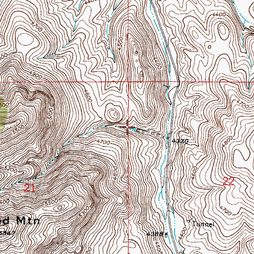 Topographic Map of Gunther Tank, AZ