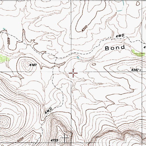 Topographic Map of Hacienda del Santa Rita (historical), AZ