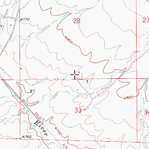 Topographic Map of Lightning R Ranch, AZ