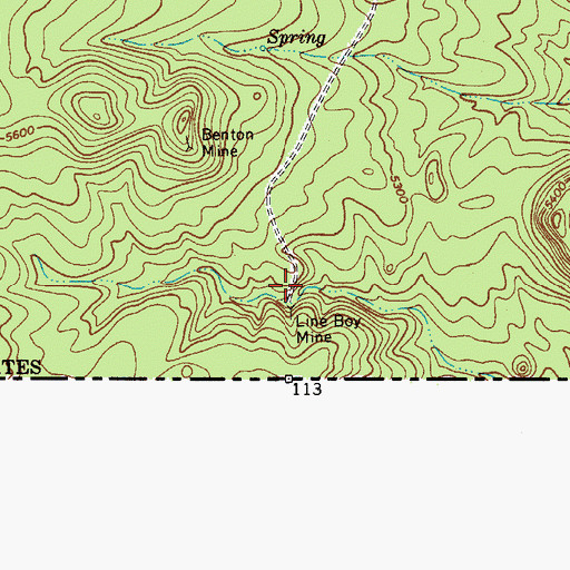 Topographic Map of Line Boy Spring, AZ