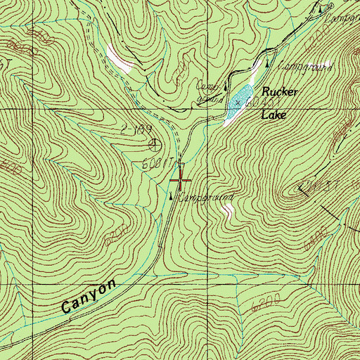 Topographic Map of Cypress Forest Camp, AZ