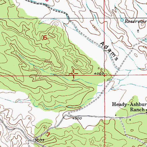 Topographic Map of Lower Two Tank, AZ