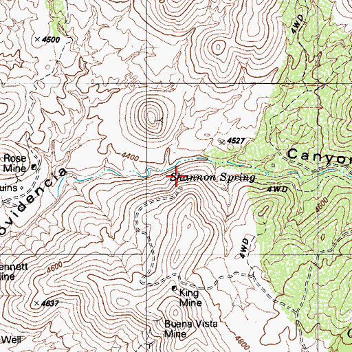 Topographic Map of Minnesota Mine, AZ