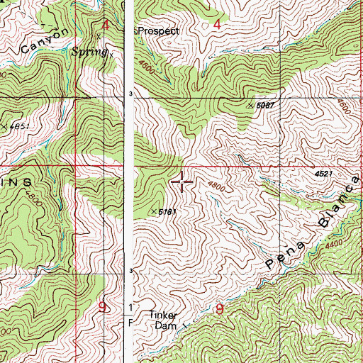 Topographic Map of Mojohave Ridge, AZ