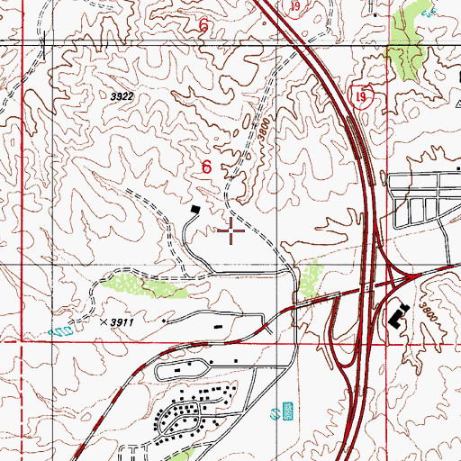 Topographic Map of Nogales High School, AZ