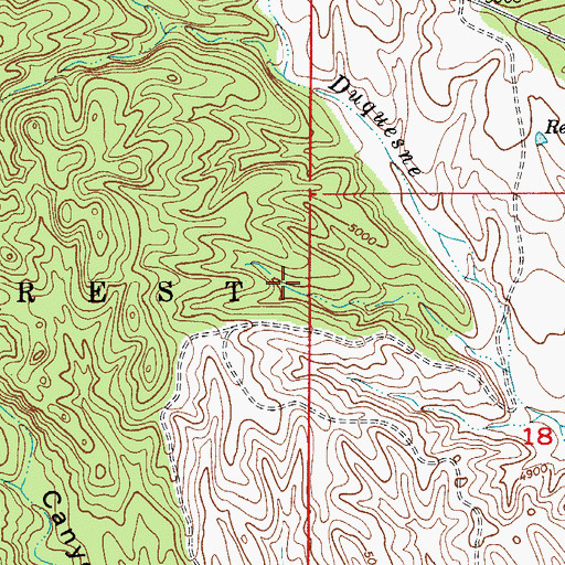 Topographic Map of North Fourteen Tank, AZ