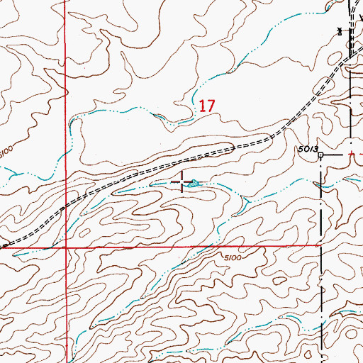 Topographic Map of North Six Tank, AZ