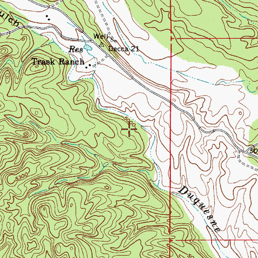 Topographic Map of North Tank, AZ