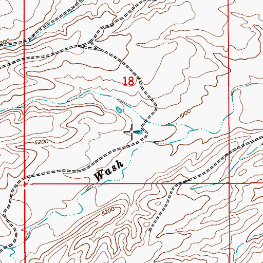 Topographic Map of Number Three Tanks, AZ