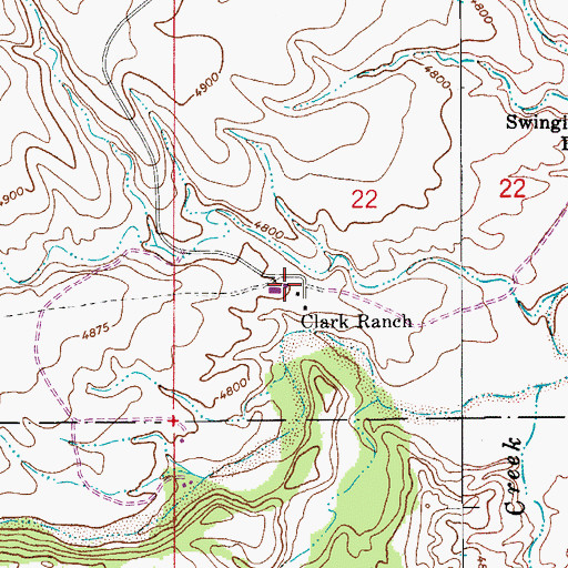 Topographic Map of Research Ranch Headquarters, AZ