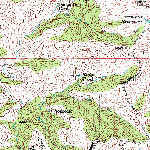Topographic Map of Ridge Tank, AZ