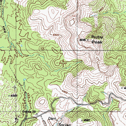Topographic Map of Savoita Spring, AZ