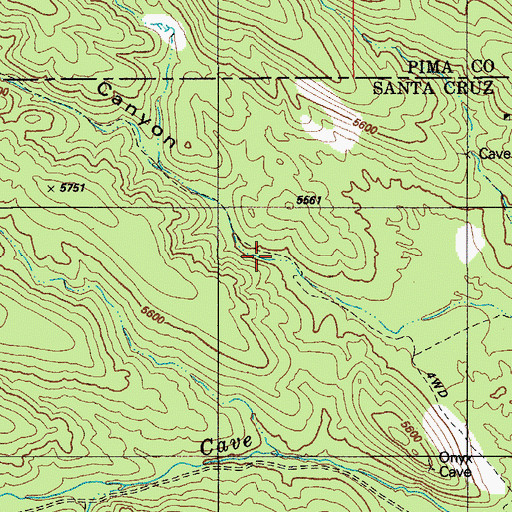 Topographic Map of Sawmill Canyon Tank, AZ