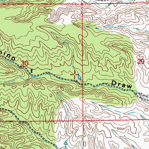 Topographic Map of Chino Seven Tank, AZ