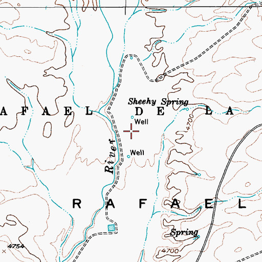 Topographic Map of Sheehys (historical), AZ