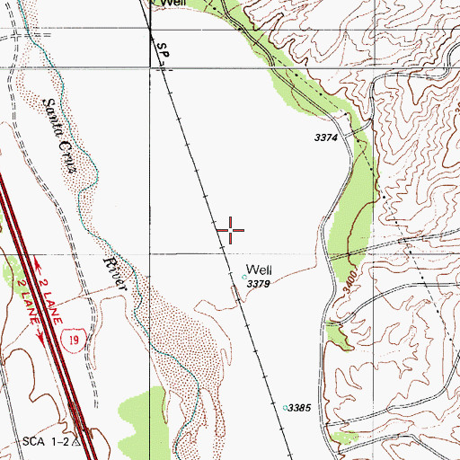 Topographic Map of Silva (historical), AZ