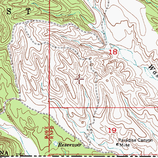 Topographic Map of South Fourteen Tank, AZ