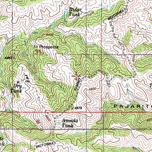 Topographic Map of Summit Motorway 39A, AZ