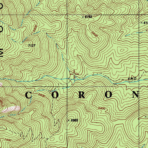 Topographic Map of Sweetwater Baldy Saddle Trail 143, AZ