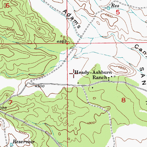 Topographic Map of Twelve Tank, AZ