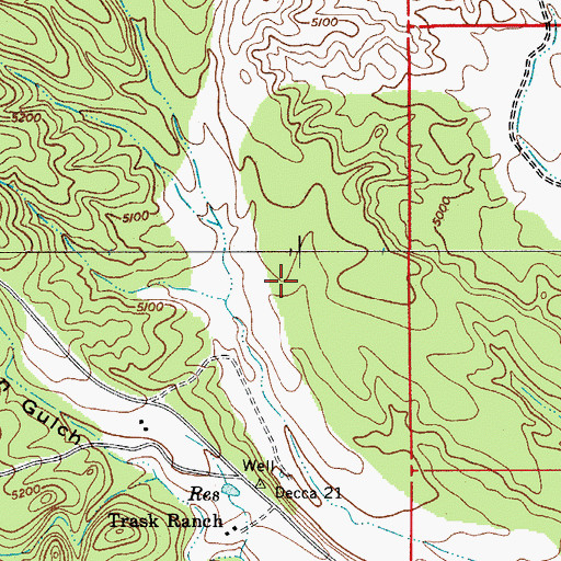 Topographic Map of Upper One Tank, AZ