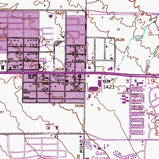 Topographic Map of Apache Substation, AZ