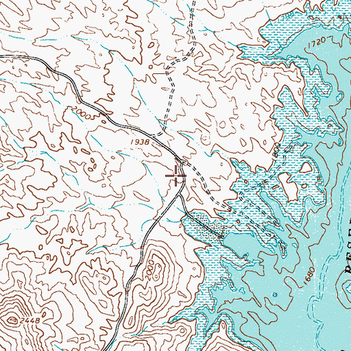 Topographic Map of Bartlett Lake Recreation Site, AZ