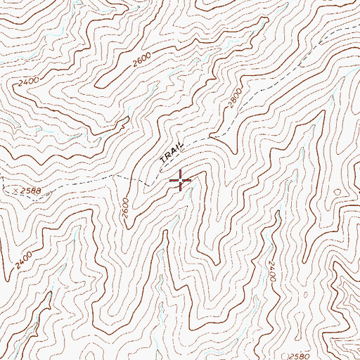 Topographic Map of Basin Spring, AZ