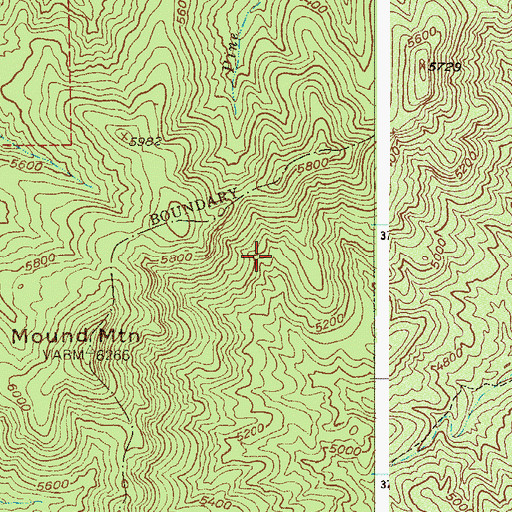 Topographic Map of Black Jack Spring, AZ