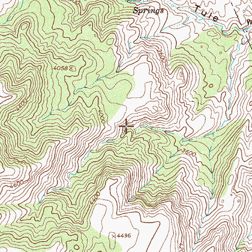 Topographic Map of Brushy Basin Spring, AZ
