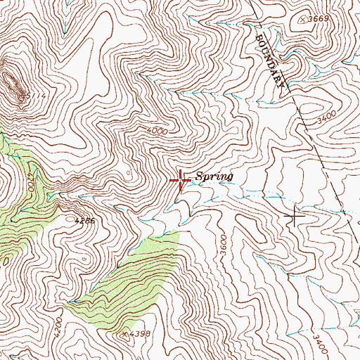 Topographic Map of Bull Canyon Spring, AZ