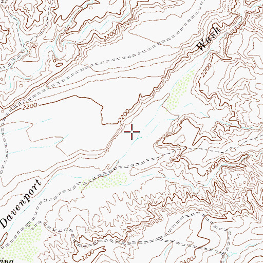 Topographic Map of Chalk Spring, AZ