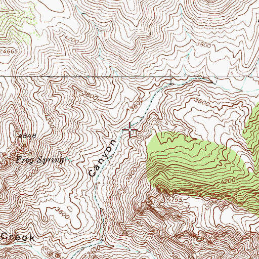 Topographic Map of Cimeron Spring, AZ